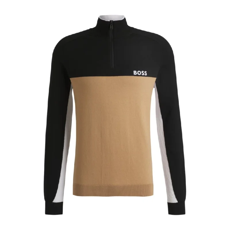 All-Day Wear Regular-fit sweater with color-blocking