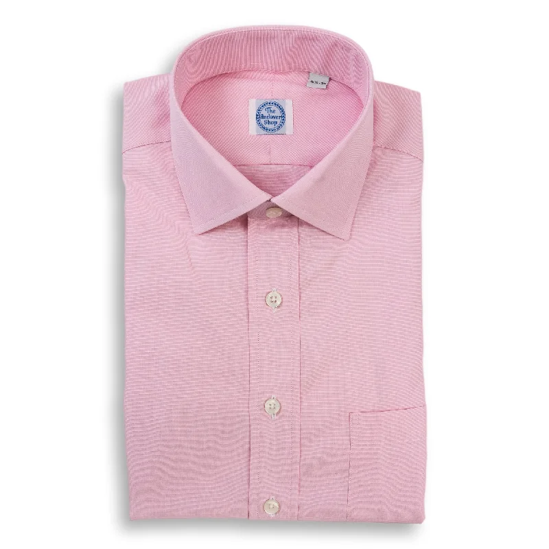 Functional Wear Pink End-on-End Spread Collar Dress Shirt