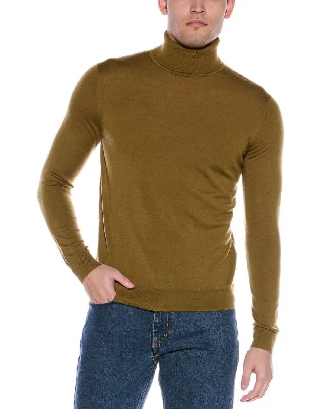 Sporty Chic Reiss Caine Slim Fit Merino Wool Turtleneck Sweater