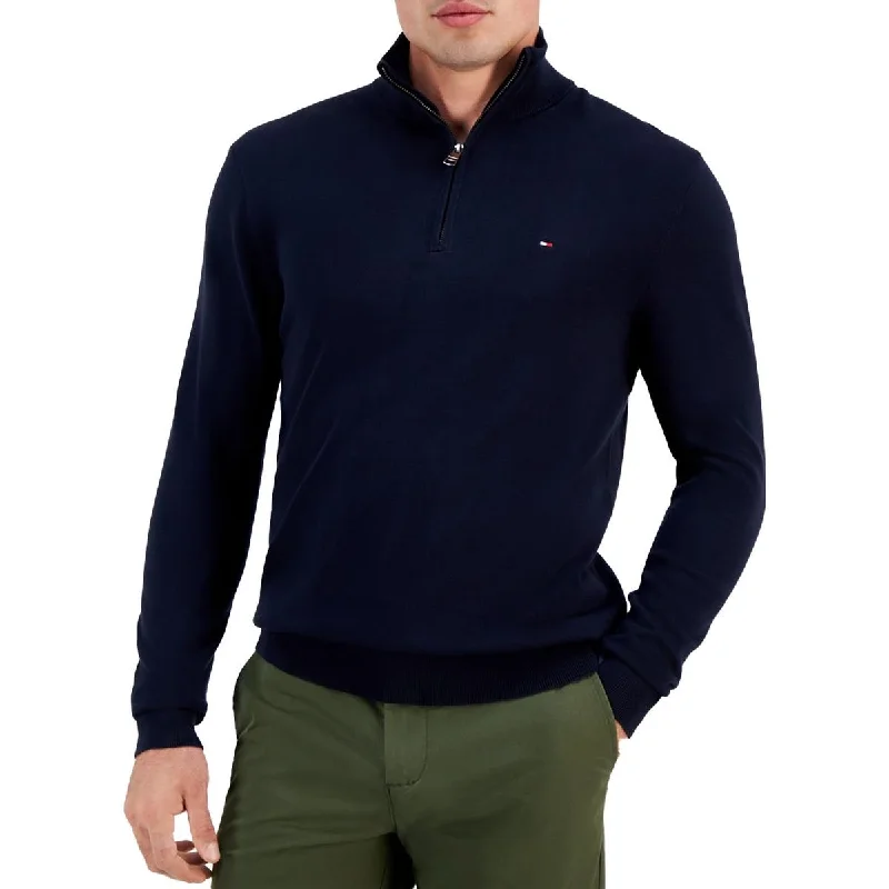 Practical Clothing Mens Logo Knit Pullover Sweater