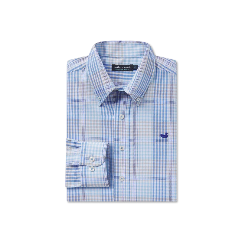 Relaxed Denim Edgefield Windowpane Dress Shirt