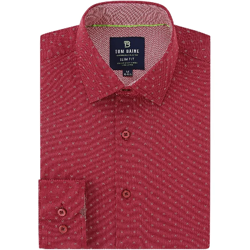Urban Outfits Tom Baine Mens Printed Cotton Button-Down Shirt