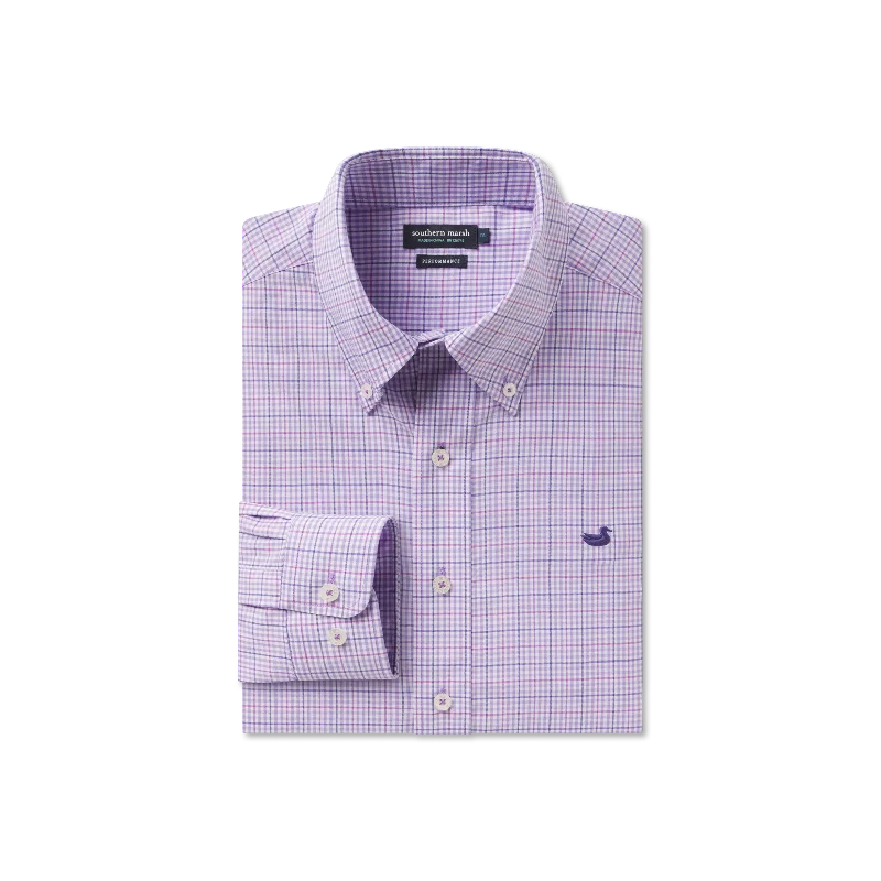 Stylish Apparel Dyer Performance Gingham Dress Shirt