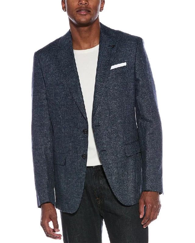 Effortless Comfort BOSS Hugo Boss Slim Fit Wool & Linen-Blend Suit Jacket