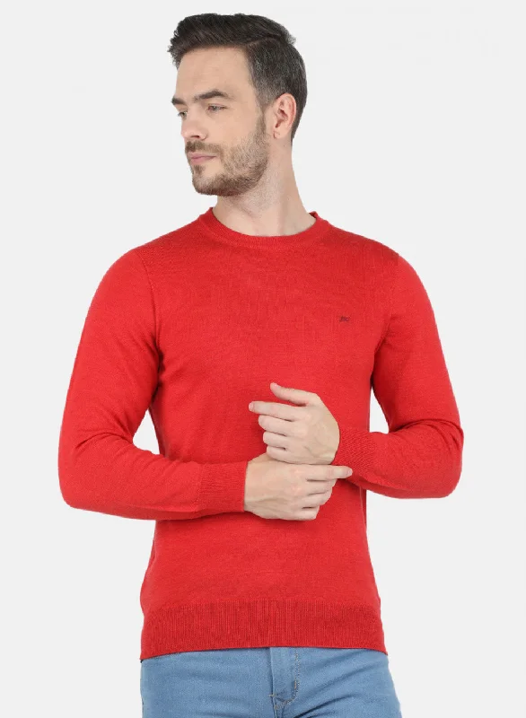 Lightweight Gear Men Red Solid Pullover
