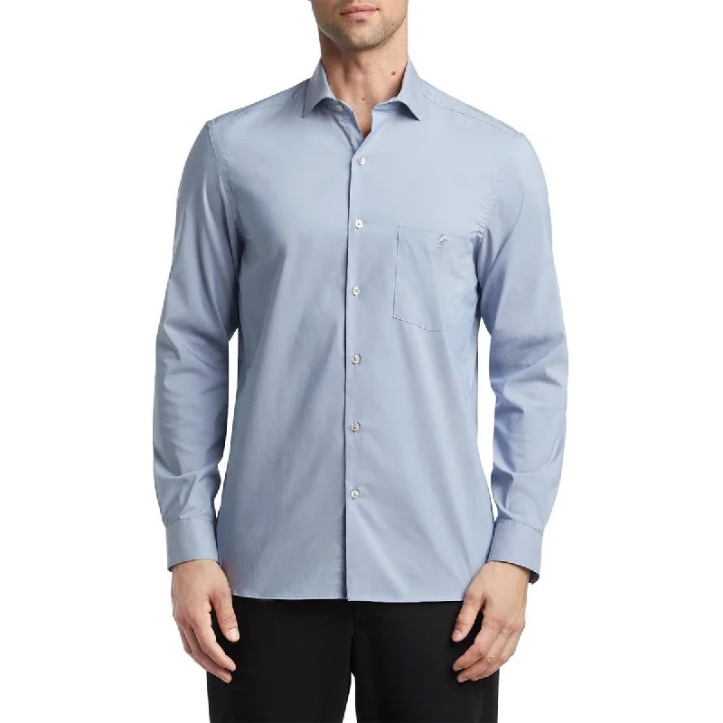 Sporty Wardrobe Van Heusen Mens Button-Down Slim Fit Dress Shirt