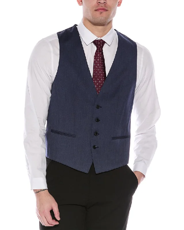 Comfortable Shoes BOSS Hugo Boss Slim Fit Wool Suit Vest