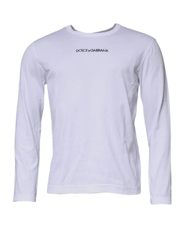 Everyday Wear Dolce & Gabbana Logo Crew Neck Cotton Pullover Men's Sweater (Pre-Owned)