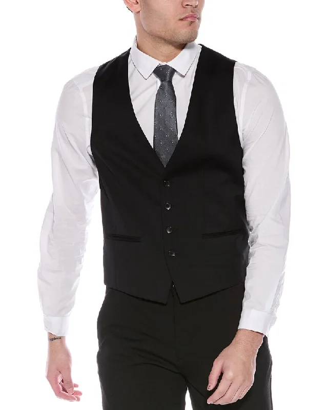Easy Fashion BOSS Hugo Boss Slim Fit Wool Suit Vest