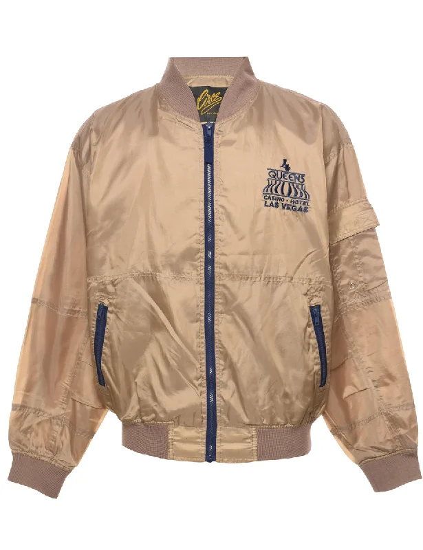 Outdoor Wear Nylon Bomber Jacket - L