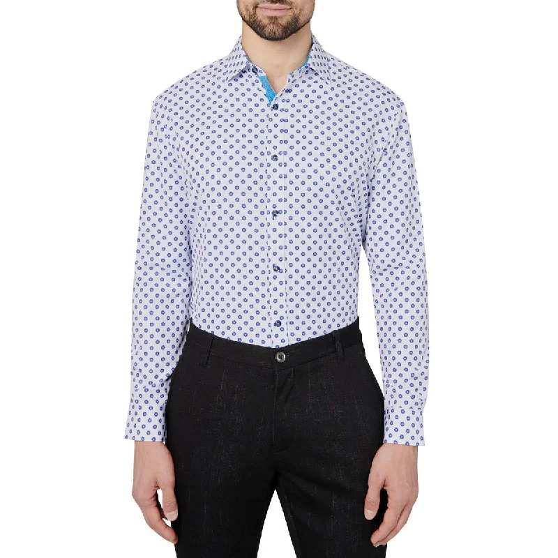 Outdoor Wear Society of Threads Mens Long Sleeve Slim-Fit Button-Down Shirt