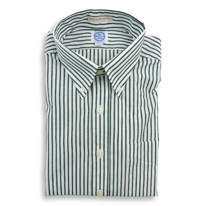 Sports Pants Green Bengal Stripe Button Down Dress Shirt
