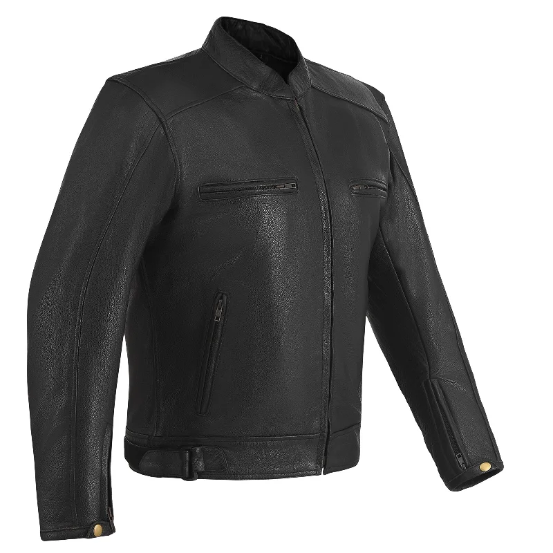 Modern Comfort HMM538 Men's Cowhide Premium Leather Scooter Jacket with Conceal Carry