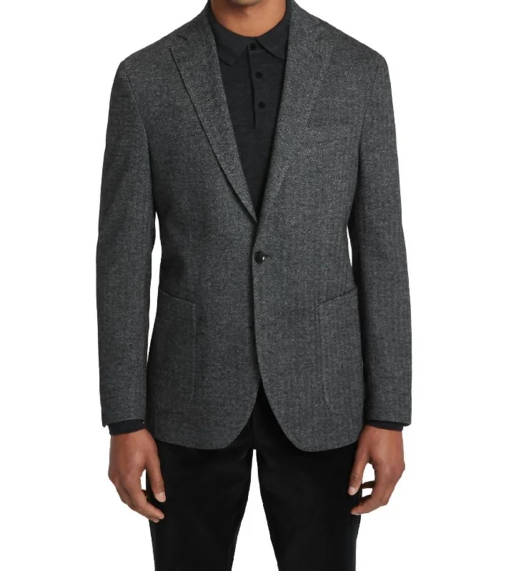 Trendy Apparel Hampton Blazer - Regular Length In Dark Plaid