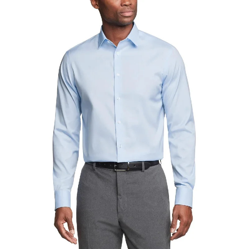 Urban Look Calvin Klein Mens Solid Cotton Button-Down Shirt