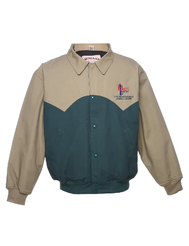 Laid-Back Wear Two Tone Jacket - L