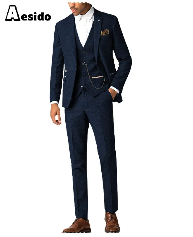 Outdoor Gear Flat 3 Piece Men's Suit For Wedding(Blazer + Vest + Pants)