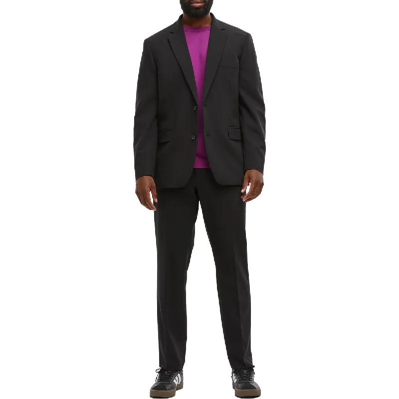 Practical Clothing Mens Notch Collar Suit Separate Two-Button Blazer