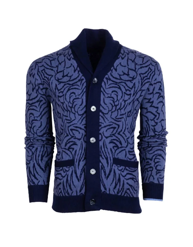 Relaxed Looks Den Of Thieves Cardigan In Falcon