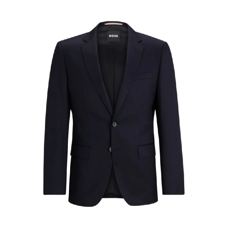 Sporty Suits Single-breasted jacket in virgin-wool serge
