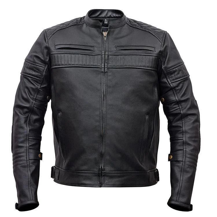 Luxury Comfort VL513 Vance Leather Men's Padded/Vented Scooter Jacket