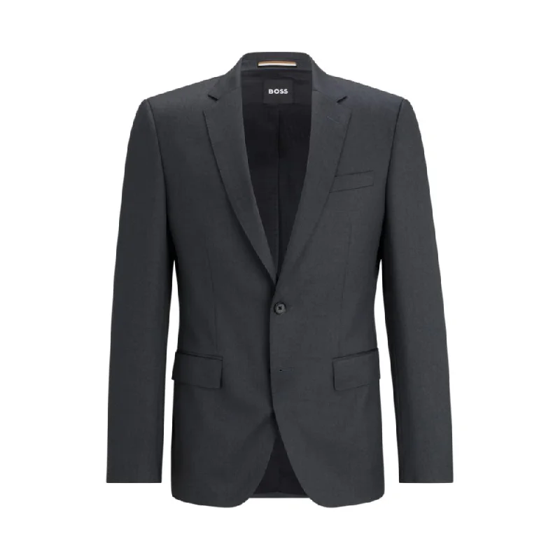 Comfortable Style Single-breasted jacket in virgin-wool serge