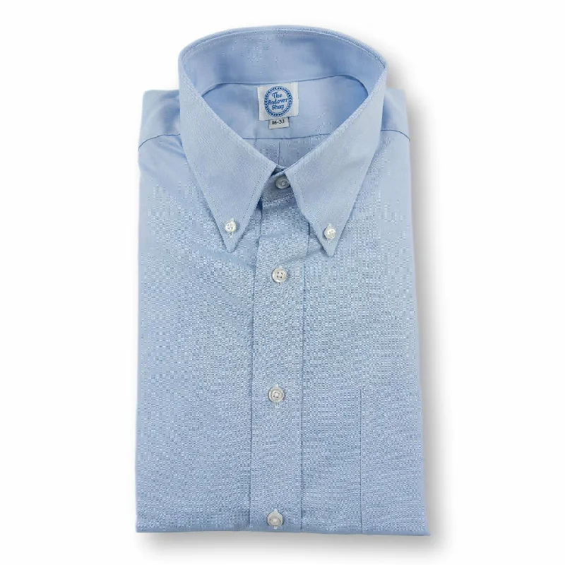 Fashion Basics Blue Pinpoint Button Down Dress Shirt