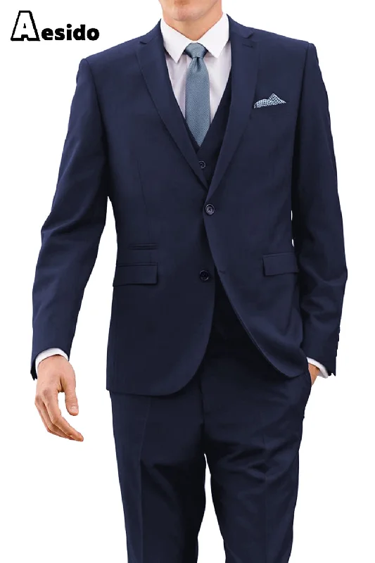 Timeless Apparel Men's Suit 3 Piece Business Double Button Notch Lapel Jacket (Blazer+Vest+Pants) Timeless Apparel Men's Suit 3 Piece Business Double Button Notch Lapel Jacket (Blazer+Vest+Pants)
