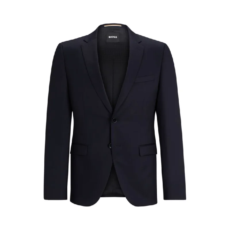 Streetwear Look Single-breasted jacket in virgin-wool serge