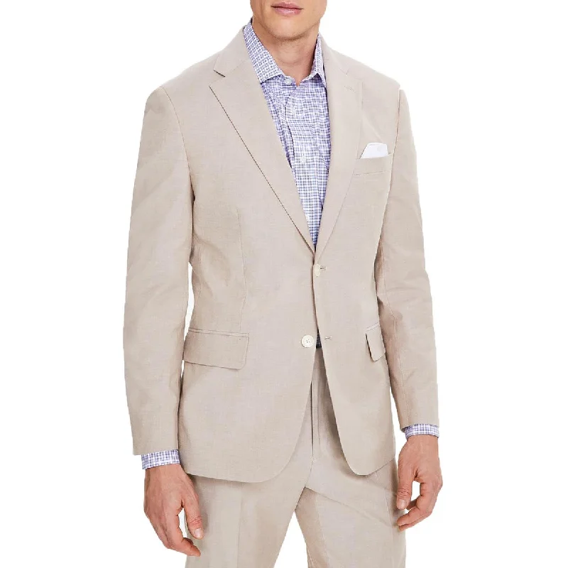 Comfy Sweaters Mens Heathered Cotton Two-Button Blazer