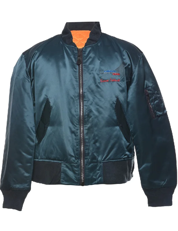All-Day Wear Dark Green Bomber Jacket - XL