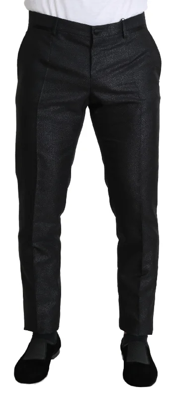 Cozy Apparel Dolce & Gabbana Elegant Metallic  Dress Men's Pants