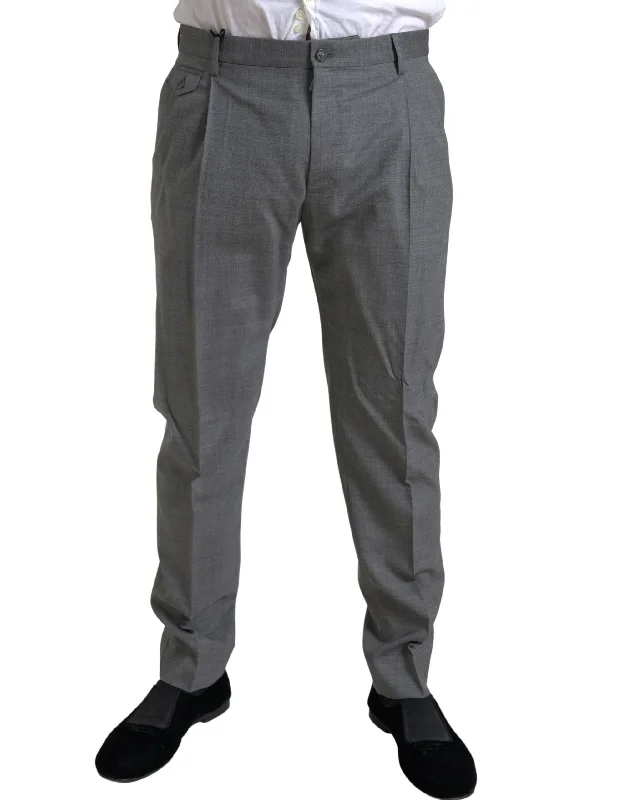 Casual Trends Dolce & Gabbana Elegant Skinny Wool Dress Pants in Men's