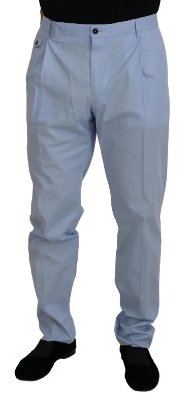 Lightwear Options Dolce & Gabbana Elegant Slim Fit Chinos In  Men's