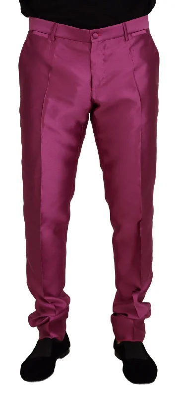 Comfortable Style Dolce & Gabbana Elegant Slim Fit Formal Dress Pants in Men's