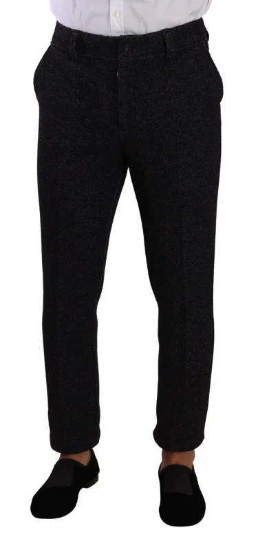 Outdoor Wear Dolce & Gabbana Elegant Wool Blend Dress Men's Pants