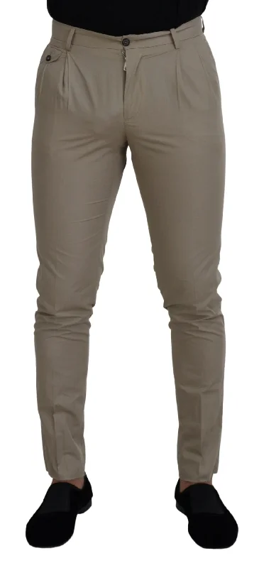 Casual Jackets Dolce & Gabbana Stunning  Italian Cotton Men's Trousers