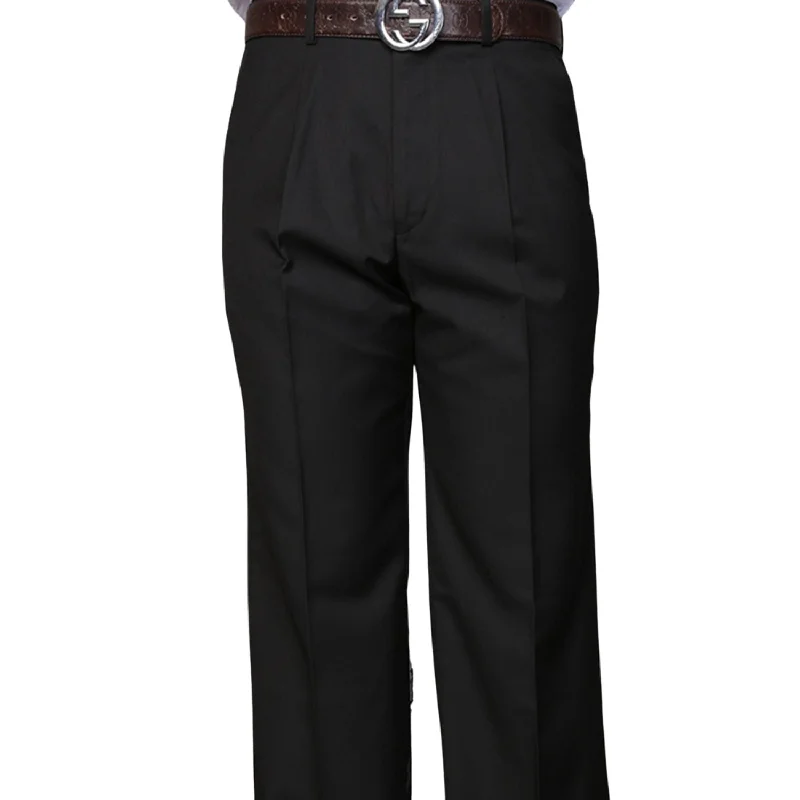 Modern Backpacks Dubhe Collection: Black Pleated Wool Pants