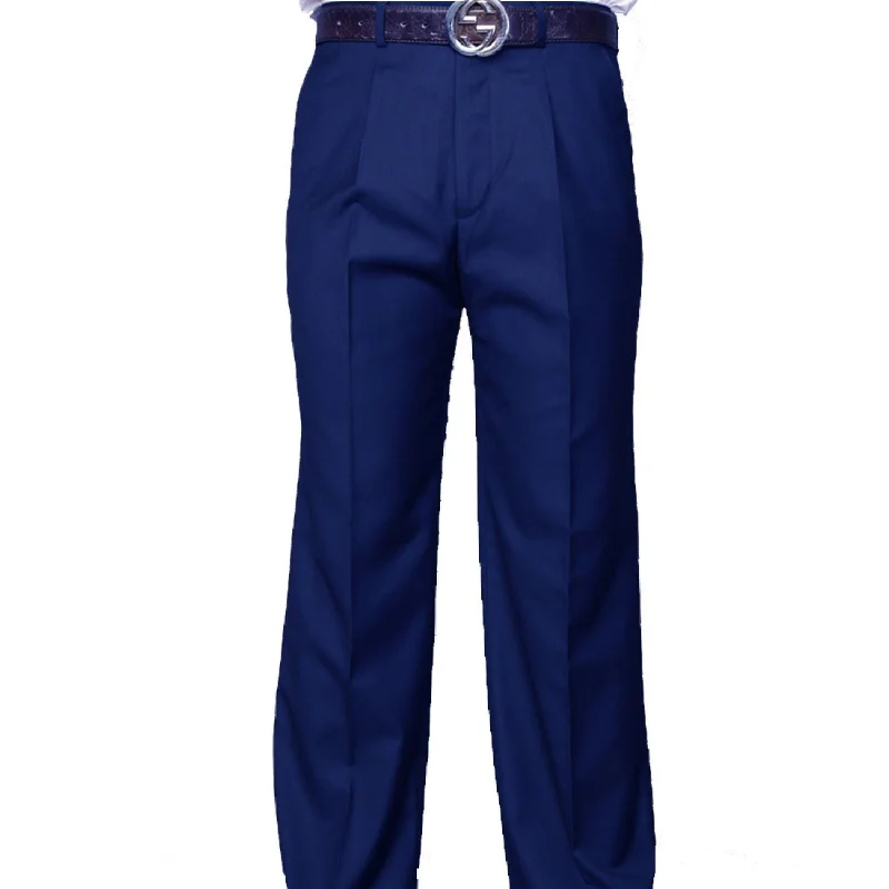 Soft Layers Dubhe Collection: Sapphire Pleated Wool Pants