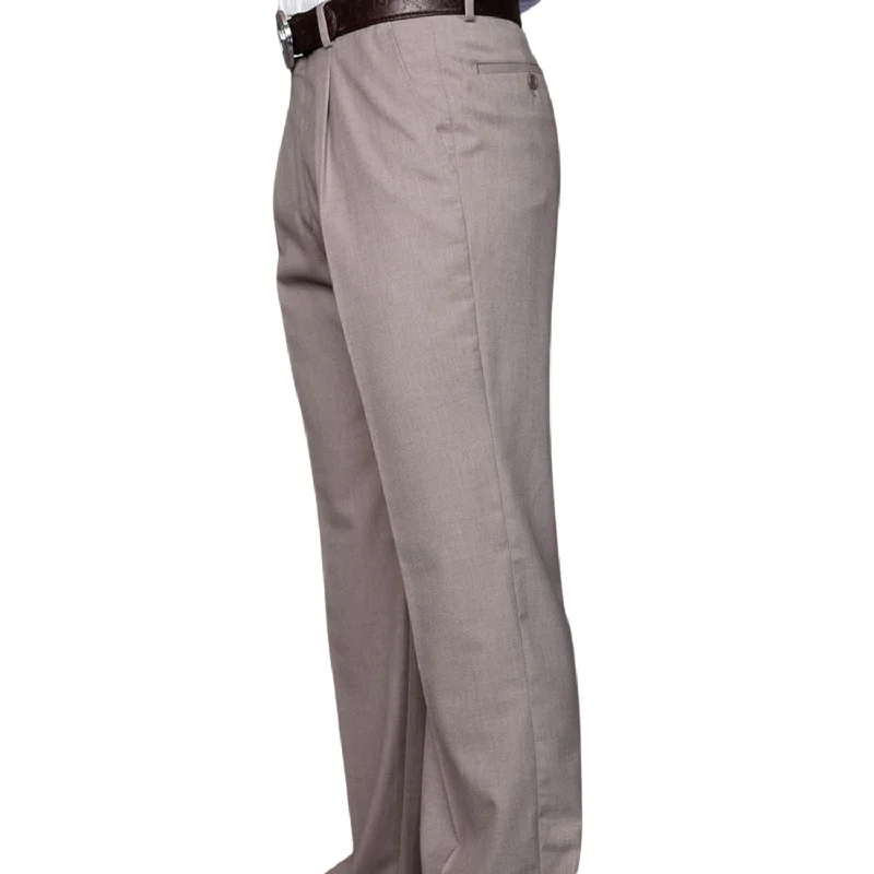 Lightwear Options Dubhe Collection: Tan Pleated Wool Pants