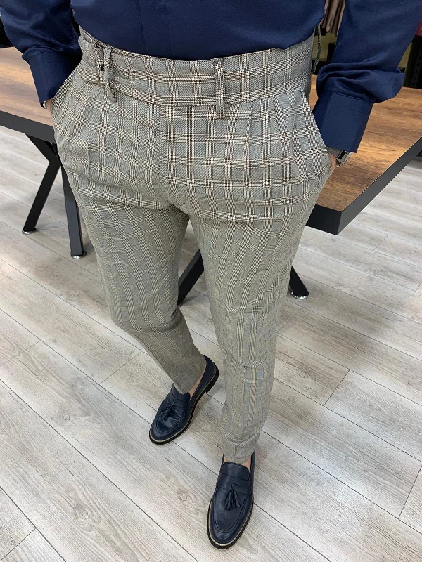 Fashion Basics Ferrar Anthracite Plaid Pants