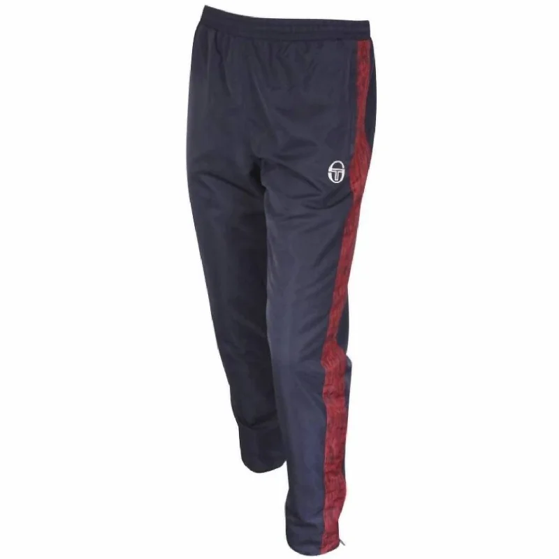 Comfortable Outfits Men's Cage Track Pants In Navy/white