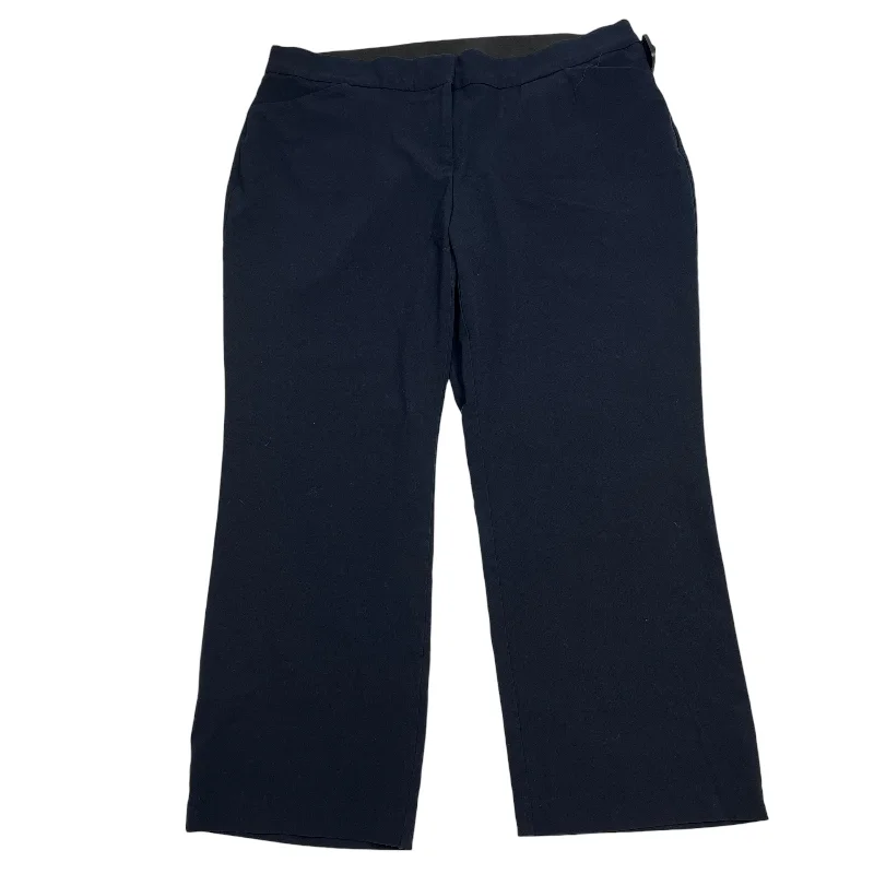 Everyday Wear Pants Chinos & Khakis By Kim Rogers In Navy, Size: 18