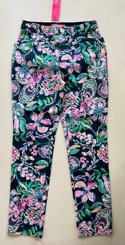 Laid-Back Wear Pants Chinos & Khakis By Lilly Pulitzer In Multi-colored, Size: 4