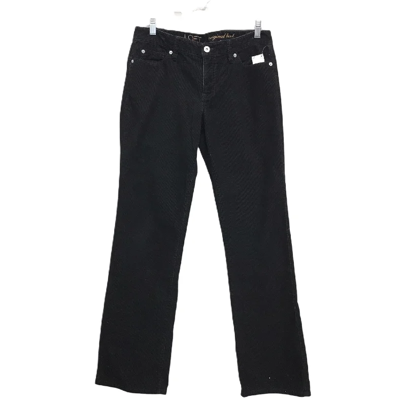 Casual Outfit Pants Corduroy By Loft In Black, Size: 8