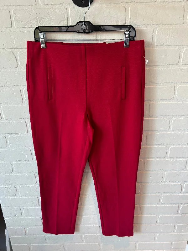 Cool Casuals Pants Dress By Chicos In Red, Size: 8