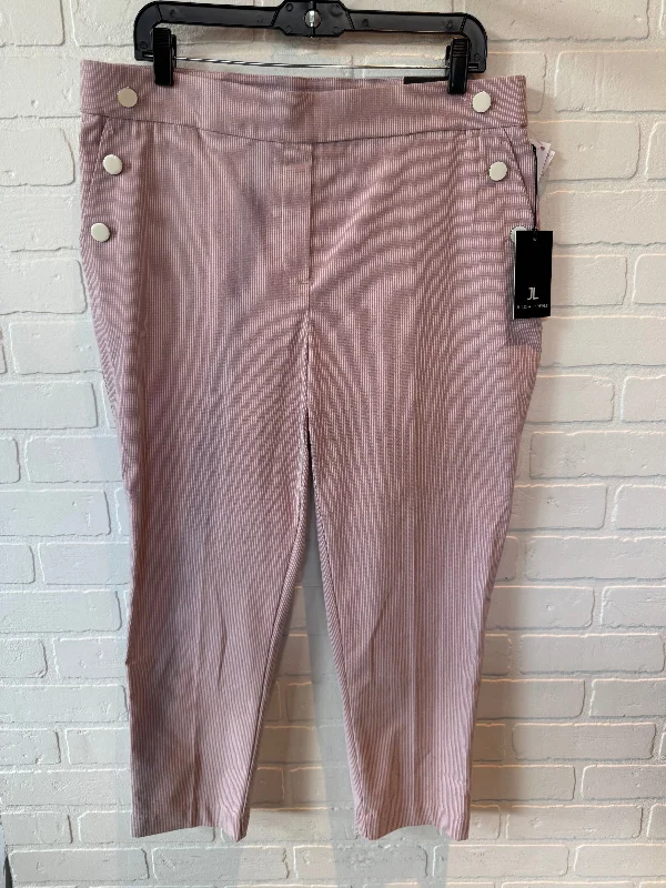 Effortless Comfort Pants Dress By Jules & Leopold In Pink & White, Size: 14
