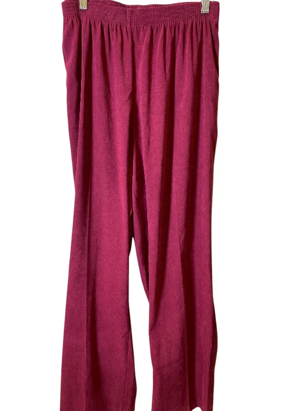 Versatile Looks Pants Wide Leg By Allison Daley In Purple, Size: 22