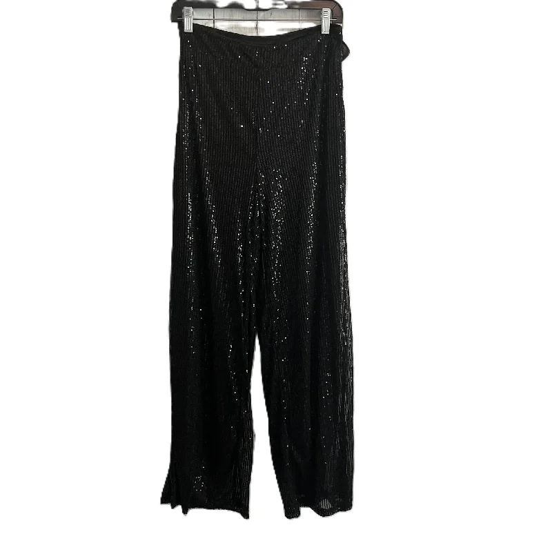 Sporty Styles Pants Wide Leg By Shein In Black, Size: L