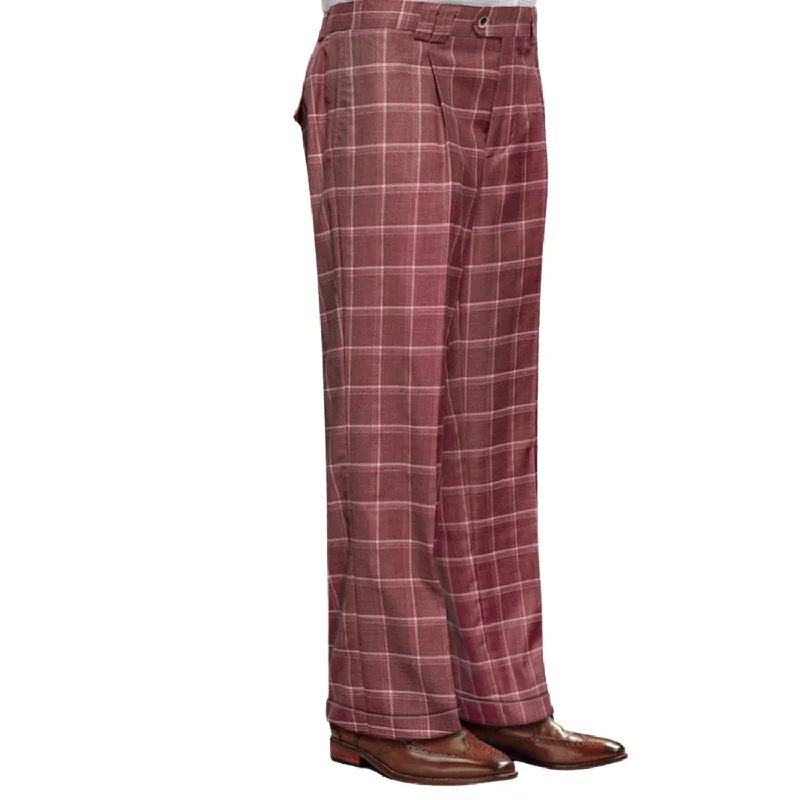 Simple Styles Quasar Collection: Brick Plaid Wide-Leg Pants